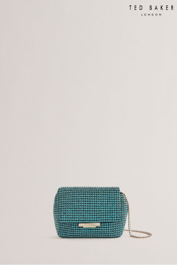 Ted Baker Blue Glitters Crystal Mini Cross-Body Bag (B91152) | £130