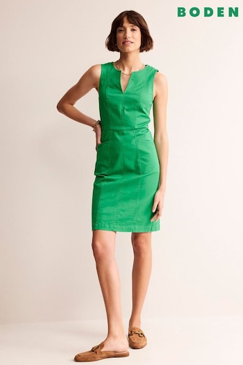 Boden Green Helena Chino Short Dress (B91155) | £70