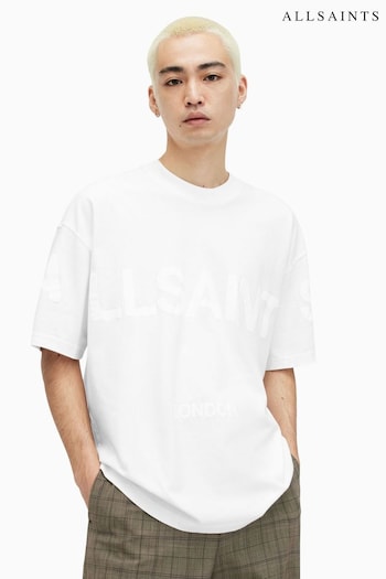 AllSaints White Biggy Crew Neck T-Shirt (B91334) | £55