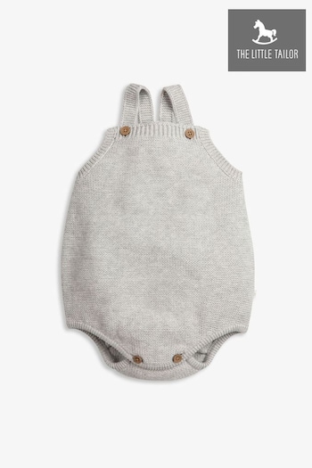 The Little Tailor Grey Stylish Baby Knitted Romper (B91390) | £29