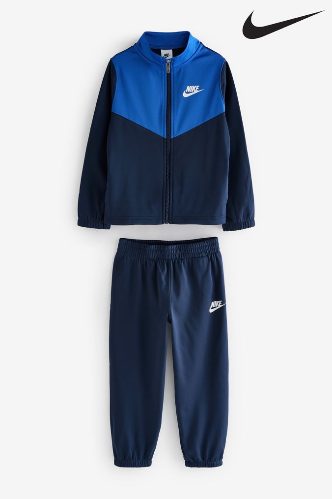Nike poly tracksuit blue shop