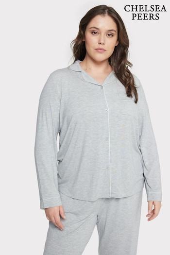 Chelsea Peers Grey Curve Modal Button Up Pyjama Set (B91508) | £42