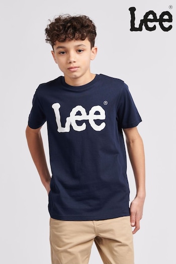 Lee Blue Boys 100% Cotton Wobbly Graphic T-Shirt (B91511) | £18 - £22