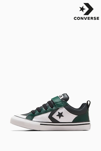 Converse Green Junior Pro Blaze Strap Leather Trainers (B91818) | £0