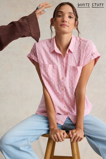 White Stuff Pink Ellie Organic Cotton Shirt (B92208) | £45
