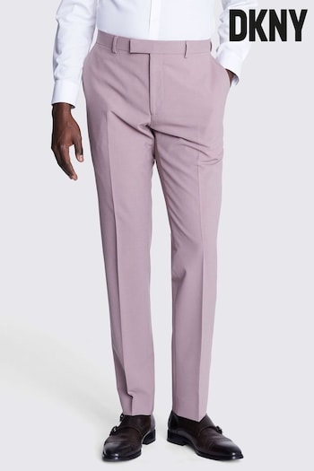DKNY Dusty Pink Slim Fit Suit - Trousers Island (B92271) | £130