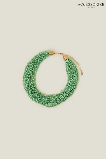 Accessorize Green Chunky Beaded Necklace (B92328) | £20