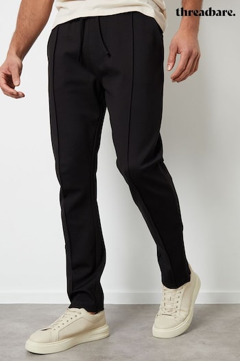 Threadbare Black Slim Fit Luxe Joggers (B92373) | £24