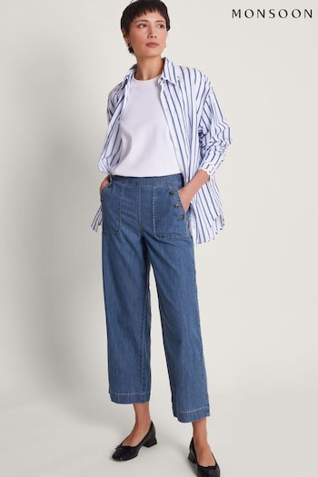 Monsoon Blue Harper Short-Length Crop Jeans (B92431) | £59