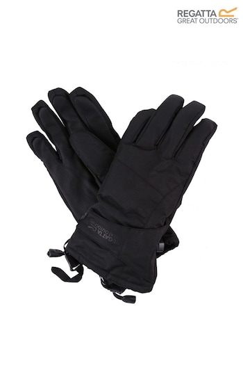 Regatta Black Transition Waterproof Black Gloves (B92528) | £25