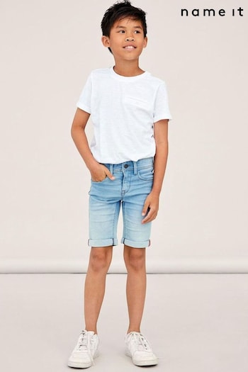 Name It Blue Slim Denim Shorts (B92591) | £20