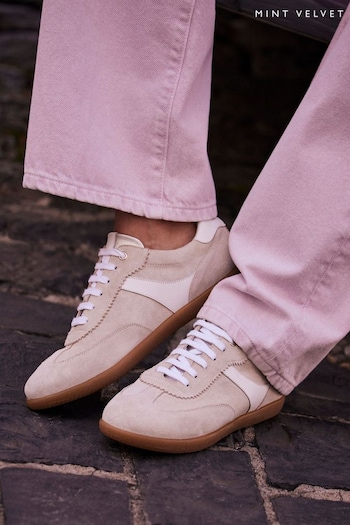 Mint Velvet Trainers Suede Side Strip Trainers (B92603) | £109