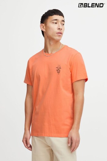 Blend Orange Printed Short Sleeve T-Shirt (B92655) | £18