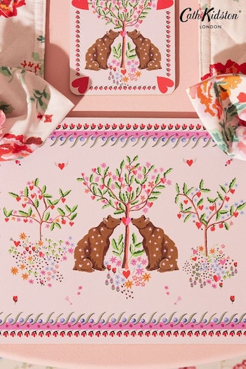 Cath Kidston Pink Oh My Heart Cork Back Placemats (B92705) | £24