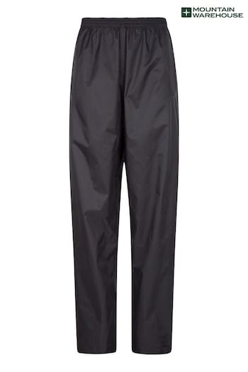Mountain Warehouse Black yous Pakka Waterproof Overtrousers (B92735) | £28