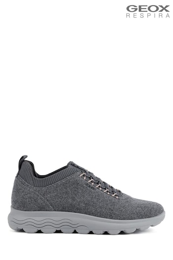 Geox Grey D Spherica A Sneakers (B92852) | £110
