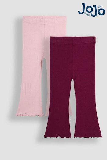 JoJo Maman Bébé Pink Flared Leggings 2 Pack (B92966) | £19