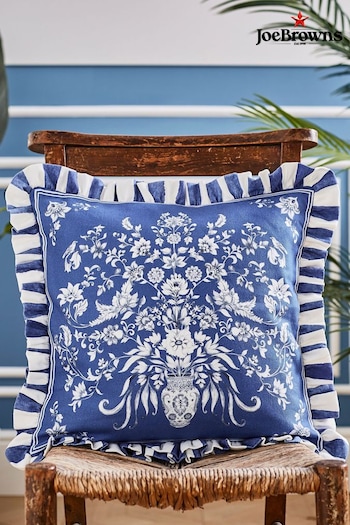 Joe Browns Blue Floral Vivid Vase Reversible Cushion (B93007) | £33
