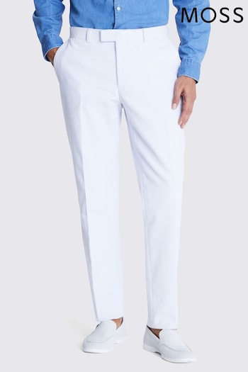 MOSS Light Blue Tailored Fit Corduroy Trousers (B93365) | £80