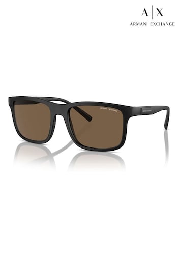 Armani Core Exchange Ax4145S Rectangle Black Sunglasses (B93394) | £74
