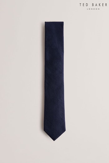 Ted Baker Blue Lyre Texture Silk Linen Tie (B93434) | £45