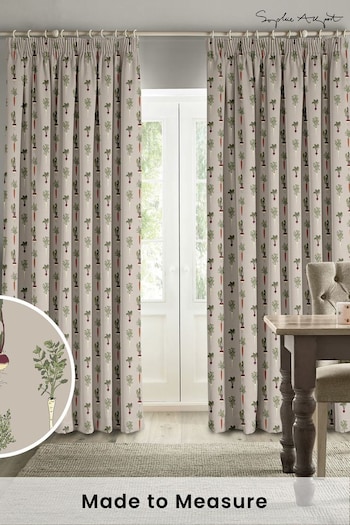 Sophie Allport Grey Homegrown Made to Measure Curtains (B93555) | £91