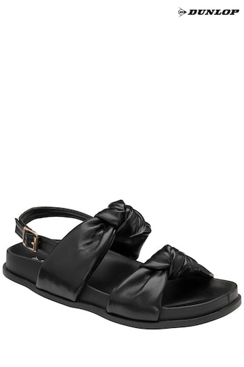 Dunlop Black Slingback Sandals (B93843) | £30