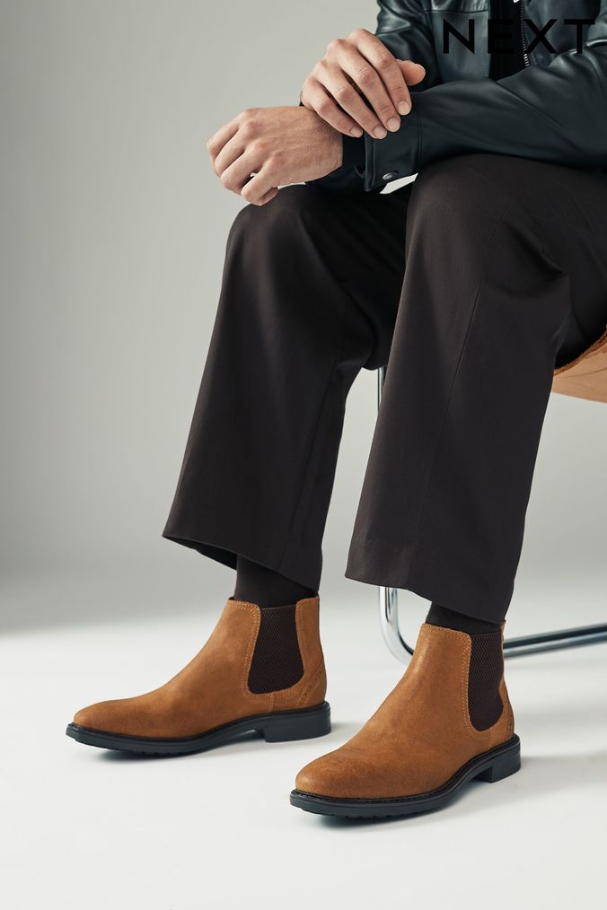 Buy Men s Chelsea Boots Suede Footwear Online Next UK
