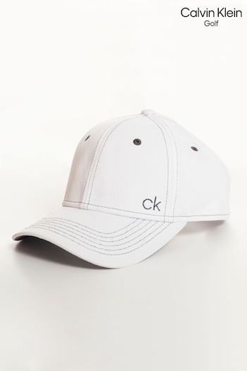 Calvin 0HJ Klein Golf Tech Baseball White Cap (B93926) | £20