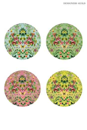 Designers Guild Ikebana Damask Side Plates Set Of 4 (B93935) | £44