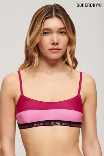 SUPERDRY Pink SUPERDRY Elastic Bralette Bikini Top (B93936) | £33
