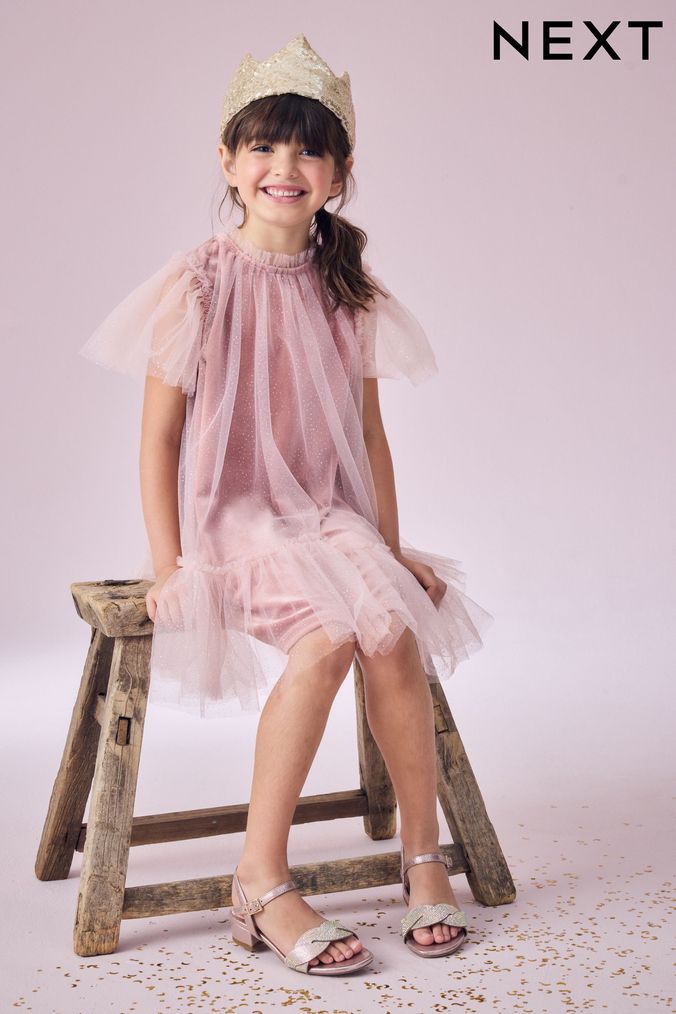 Next pink baby dress on sale