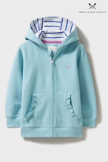 Crew pocket-trim Clothing Company Blue Plain Cotton Classic Hoodie (B94077) | £26 - £34