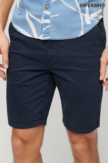 Superdry Blue Officer Chino Shorts (B94092) | £45