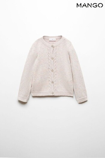 Mango Buttoned Knit Braided Cardigan (B94121) | £23