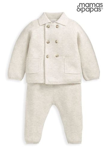 Baby & Preschool 2 Piece Oatmeal Knit Set (B94245) | £32