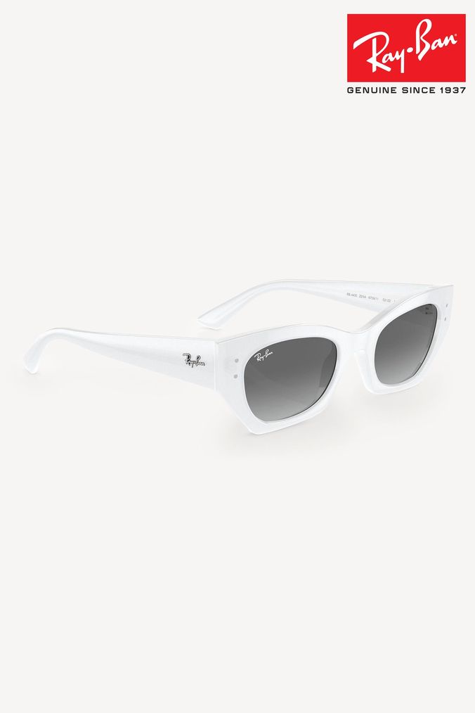 White frame sunglasses womens best sale