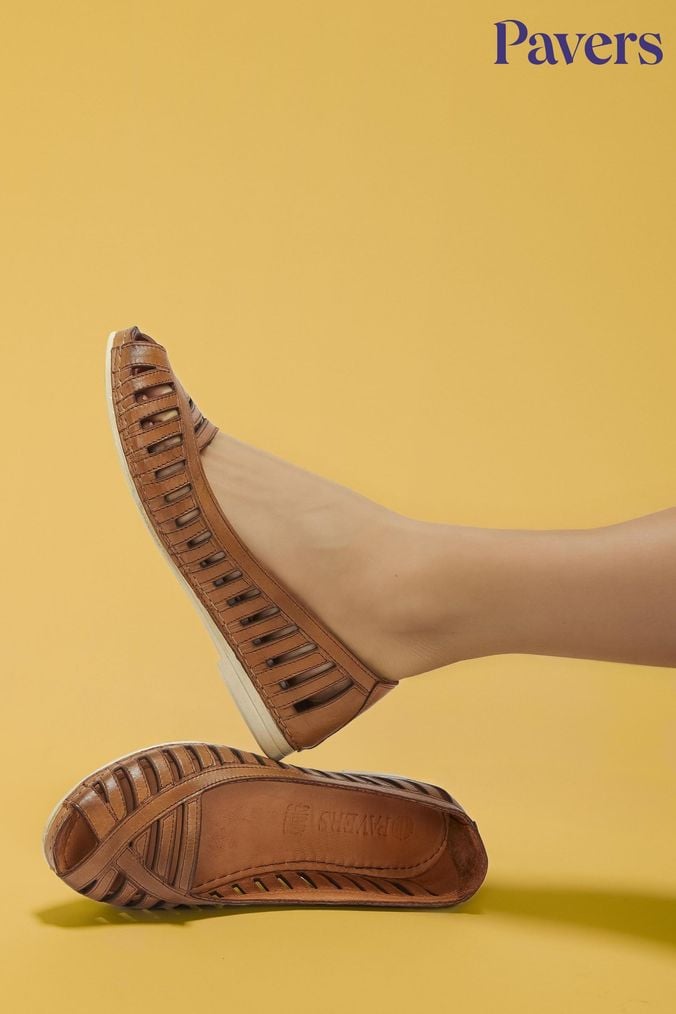 Buy Women s Shoes Peep Toe Flat Footwear Online Next UK