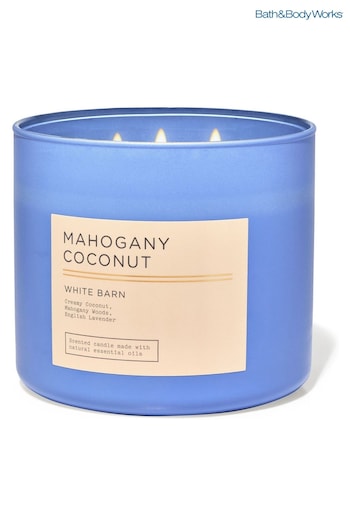 Bath & Body Works Mahogany Coconut 3-Wick Candle 14.5 oz / 411 g (B94598) | £29.50