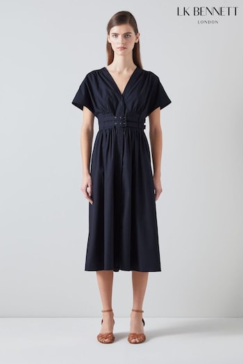 LK Bennett Eva Cotton Sun Dress (B94612) | £259