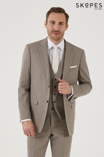 Skopes Tailored Fit Blue Jodrell Marl Tweed Suit: Jacket (B94666) | £110