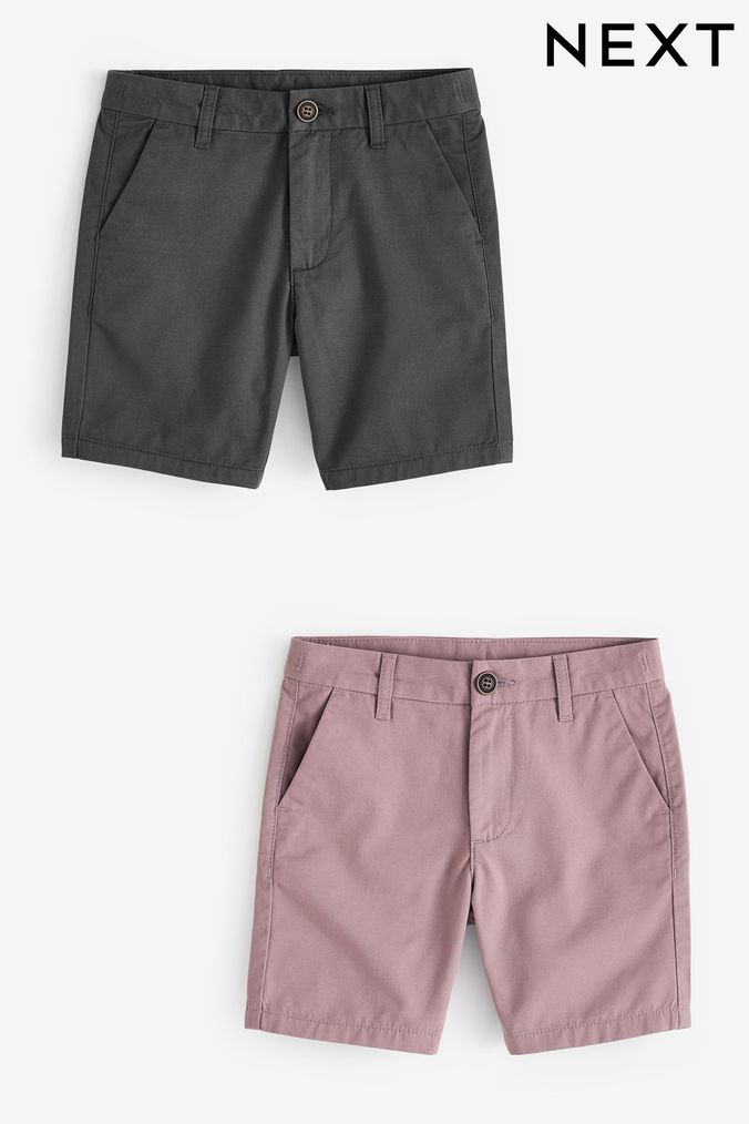 Boys Grey Shorts Check Plain Shorts Next UK