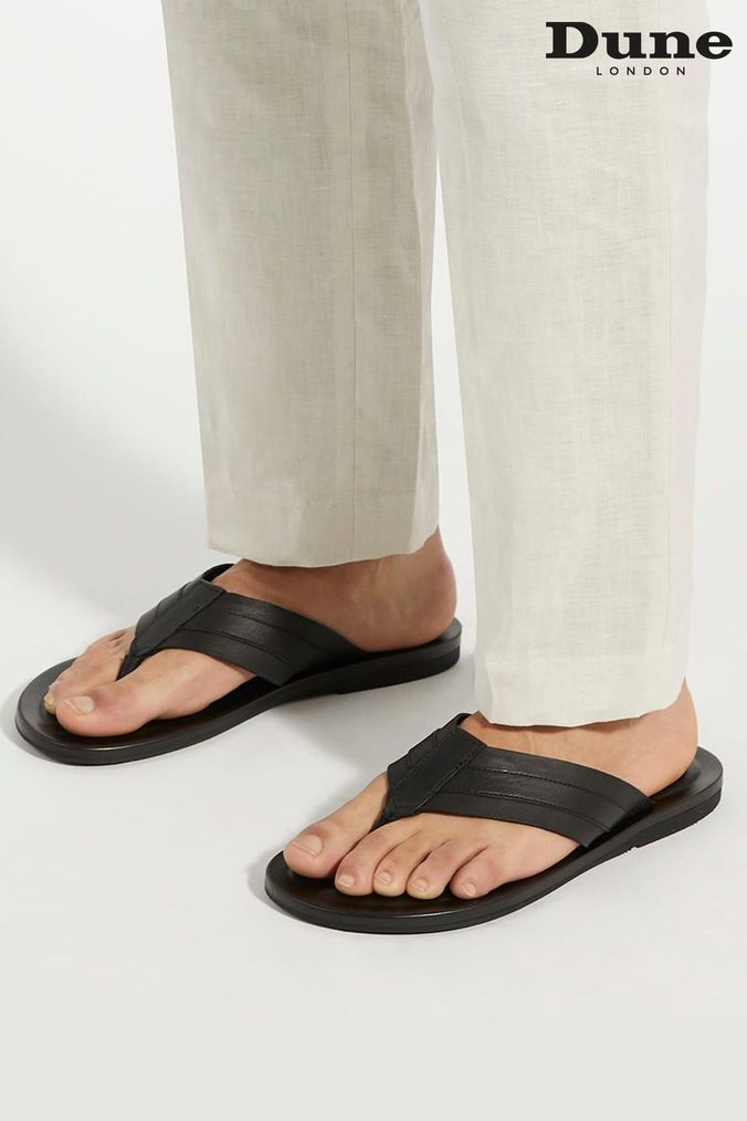 Next leather flip flops sales