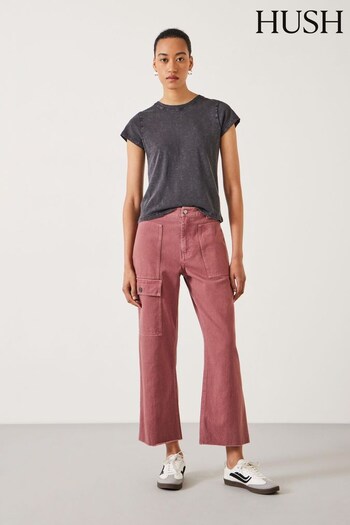 Hush Red Issy Cropped Jeans quetsche (B94749) | £85