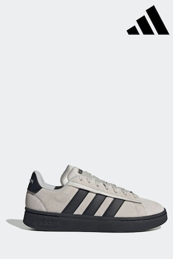 adidas Grey/Black Grand Court Alpha 00's Trainers (B94841) | £80