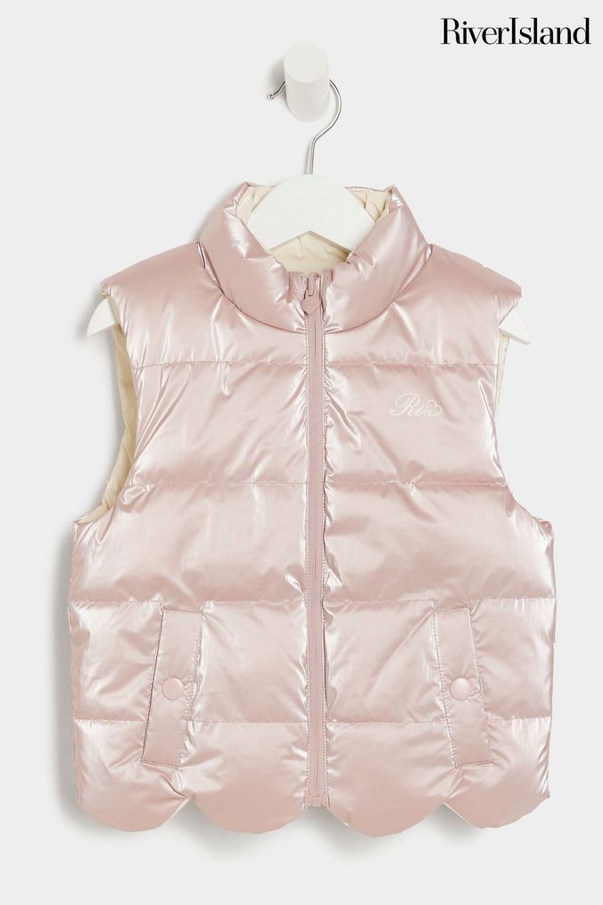 Girls Pink Gilets Next Official Site