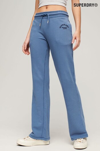 Superdry Blue Low Rise Flare Joggers (B94975) | £35