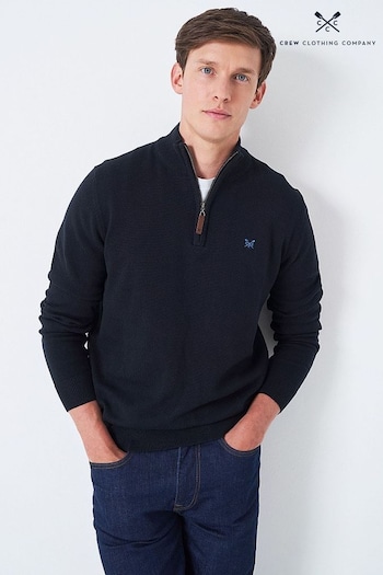 Crew Clothing com Organic Cotton Half Zip Sweat Shirt (B95025) | £70