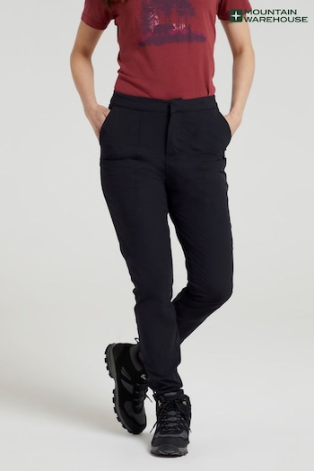 Mountain Warehouse Black Linens  Kesugi Trekking Trousers (B95124) | £53