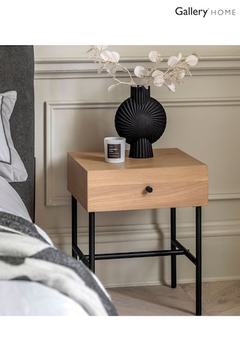 Gallery Home Natural Settat Natural 1 Drawer Bedside Table (B95254) | £180